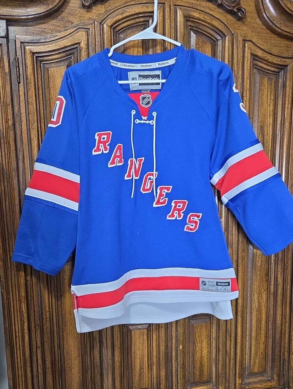 Reebok NHL NY Rangers Henrik Lundqvist #30 Jersey Youth L/XL Fits Womens M